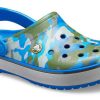 Sandales Crocs Crocband imprimées, bleu camouflage, unisexe, 205834-4JU