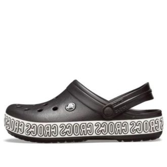 Sandales Crocs Crocband Logo Mania Beach noires 205914-066