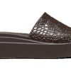 Sandales Crocs (femmes) Brooklyn Croco Shine Slide « Espresso » 209253-206