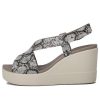 Sandales Crocs (femmes) Brooklyn à semelle épaisse grises « Gris » 206222-93T