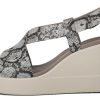 Sandales Crocs (femmes) Brooklyn à semelle épaisse grises « Gris » 206222-93T