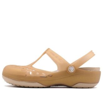 Sandales Crocs (femmes) couleur or 204939-277