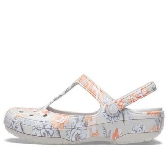 Sandales Crocs (femmes) à fleurs blanches 206525-96M