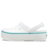 Sandales Crocs (femmes) légères et confortables pour la plage, blanc et bleu, « Blanc et bleu » 205434-1E0
