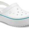 Sandales Crocs (femmes) légères et confortables pour la plage, blanc et bleu, « Blanc et bleu » 205434-1E0