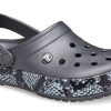Sandales Crocs (femmes) motif serpent noir graphite 206380-02W