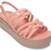 Sandales Crocs (femmes) à semelle épaisse, confortables et tendance, roses, 206751-6RL