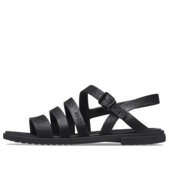 Sandales Crocs (femmes) Tulum « All Black » 206737-0L9