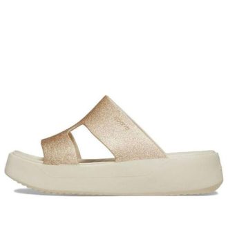 Sandales Crocs Getaway à plateforme et bride en H (femmes) « Blanc/Marron » 209667-160