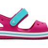 Sandales Crocs (GS) à bride Crocband « Rose Bleu » 12856-6LH