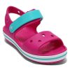 Sandales Crocs (GS) à bride Crocband « Rose Bleu » 12856-6LH