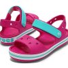 Sandales Crocs (GS) à bride Crocband « Rose Bleu » 12856-6LH