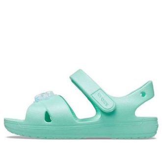 Sandales Crocs (GS) Classic Cross-Strap Charm « Turquoise » 206947-3U3