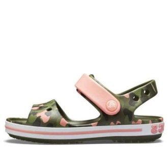 Sandales Crocs (GS) Crocband Seasonal Graphic « Vert rose » 205765-737