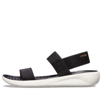 Sandales Crocs LiteRide Fashion noires pour femme 205106-066