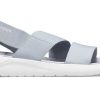 Sandales Crocs LiteRide grises et bleu clair (femmes) « Gris et blanc » 206081-00J