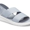 Sandales Crocs LiteRide grises et bleu clair (femmes) « Gris et blanc » 206081-00J