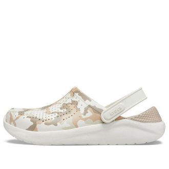 Sandales Crocs LiteRide à imprimé camouflage, beiges, 206491-1CN