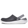 Sandales Crocs LiteRide, noir, gris fumé, unisexe, 204592-05M