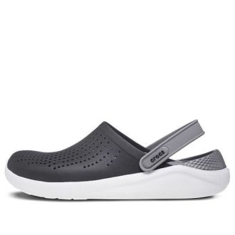 Sandales Crocs LiteRide, noir, gris fumé, unisexe, 204592-05M