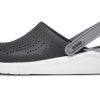 Sandales Crocs LiteRide, noir, gris fumé, unisexe, 204592-05M