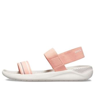 Sandales Crocs LiteRide roses pour femme 205106-6KP