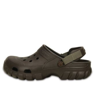 Sandales Crocs minimalistes, résistantes et confortables, style sport unisexe marron 202651-23B