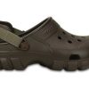 Sandales Crocs minimalistes, résistantes et confortables, style sport unisexe marron 202651-23B