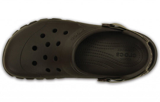 Sandales Crocs minimalistes, résistantes et confortables, style sport unisexe marron 202651-23B
