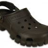 Sandales Crocs minimalistes, résistantes et confortables, style sport unisexe marron 202651-23B