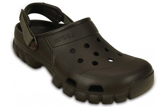 Sandales Crocs minimalistes, résistantes et confortables, style sport unisexe marron 202651-23B