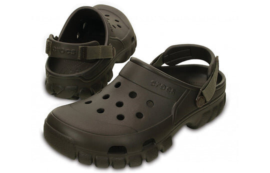 Sandales Crocs minimalistes, résistantes et confortables, style sport unisexe marron 202651-23B
