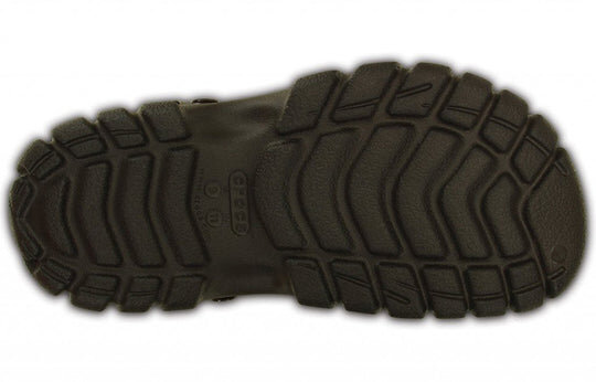 Sandales Crocs minimalistes, résistantes et confortables, style sport unisexe marron 202651-23B