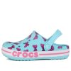 Sandales Crocs (PS) 4 à imprimé, talon plat, pour la plage et le sport, bleues, 206178-4O9