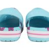 Sandales Crocs (PS) 4 à imprimé, talon plat, pour la plage et le sport, bleues, 206178-4O9