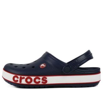 Sandales Crocs (PS) Corcband Bold Logo Minimalistes Décontractées Bleu Rouge « Bleu Rouge » 206022-4CC