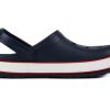 Sandales Crocs (PS) Corcband Bold Logo Minimalistes Décontractées Bleu Rouge « Bleu Rouge » 206022-4CC