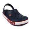 Sandales Crocs (PS) Corcband Bold Logo Minimalistes Décontractées Bleu Rouge « Bleu Rouge » 206022-4CC