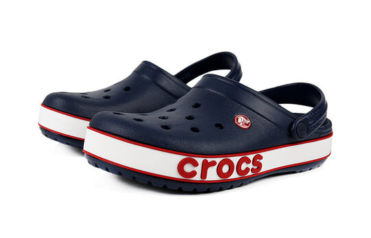 Sandales Crocs (PS) Corcband Bold Logo Minimalistes Décontractées Bleu Rouge « Bleu Rouge » 206022-4CC