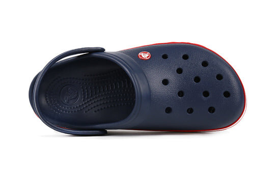 Sandales Crocs (PS) Corcband Bold Logo Minimalistes Décontractées Bleu Rouge « Bleu Rouge » 206022-4CC
