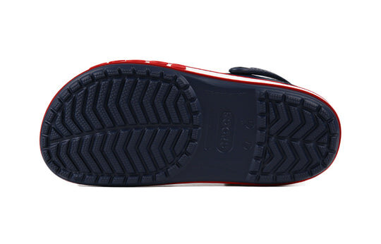 Sandales Crocs (PS) Corcband Bold Logo Minimalistes Décontractées Bleu Rouge « Bleu Rouge » 206022-4CC