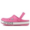 Sandales Crocs (PS) Crocband Bold Logo Outdoor à talon plat, style sport minimaliste, roses, 206022-65Y