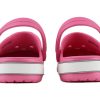 Sandales Crocs (PS) Crocband Bold Logo Outdoor à talon plat, style sport minimaliste, roses, 206022-65Y