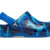 Sandales Crocs (PS) à imprimé camouflage bleu plage 205813-4JL