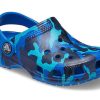 Sandales Crocs (PS) à imprimé camouflage bleu plage 205813-4JL