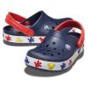 Sandales Crocs (PS) Mickey Outdoor à talon plat, bleu foncé, 207077-410
