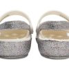 Sandales Crocs (PS) Outdoor à talon plat, argentées et brillantes, 206370-93R