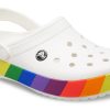 Sandales Crocs Rainbow blanches 206361-94S
