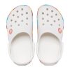 Sandales Crocs Rainbow Outdoor Beach Sports pour grands garçons, blanches, 207007-100
