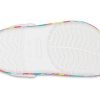 Sandales Crocs Rainbow Outdoor Beach Sports pour grands garçons, blanches, 207007-100